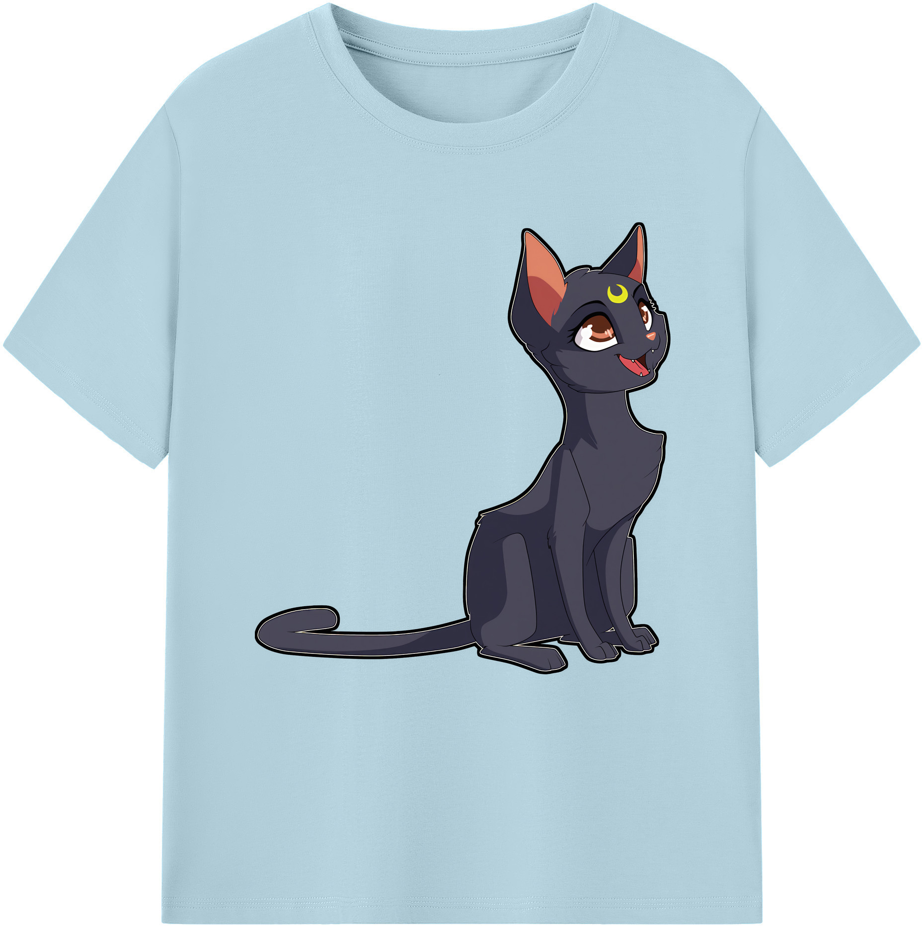 （画像用） 美少女戦士セーラームーン Sailor Moon 綿100％半袖Tシャツ（フロントプリント）
